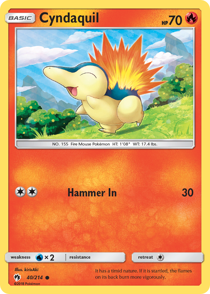 Cyndaquil (40/214) [Sun & Moon: Lost Thunder] | Odin's Place