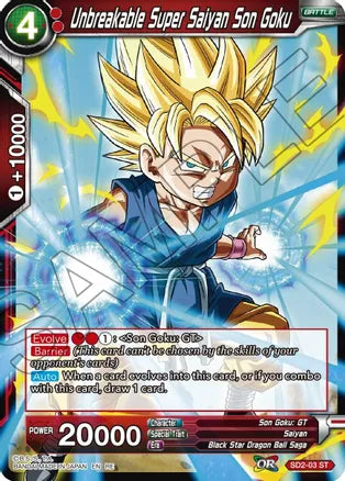 Unbreakable Super Saiyan Son Goku (SD2-03) [Mythic Booster] | Odin's Place