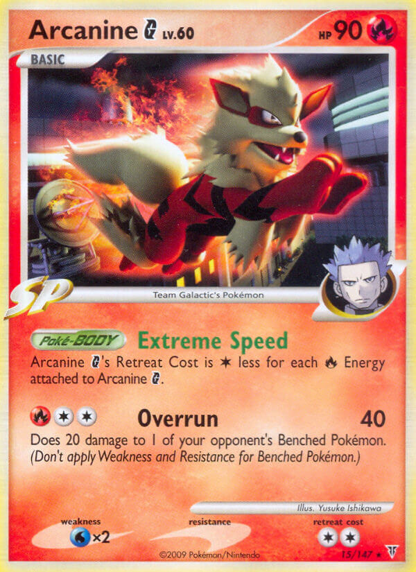 Arcanine G (15/147) (Theme Deck Exclusive) [Platinum: Supreme Victors] | Odin's Place
