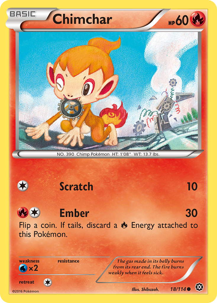 Chimchar (18/114) [XY: Steam Siege] | Odin's Place
