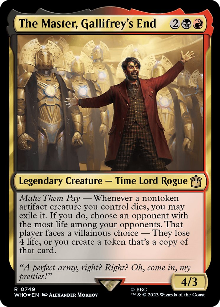 The Master, Gallifrey's End (Surge Foil) [Doctor Who] | Odin's Place