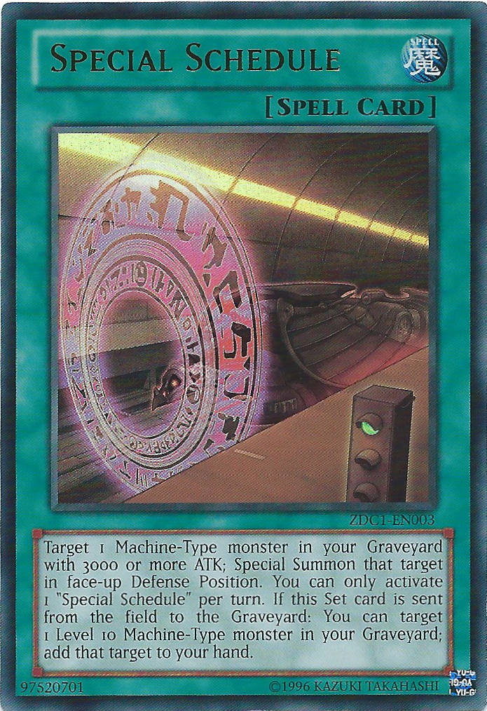 Special Schedule [ZDC1-EN003] Ultra Rare | Odin's Place