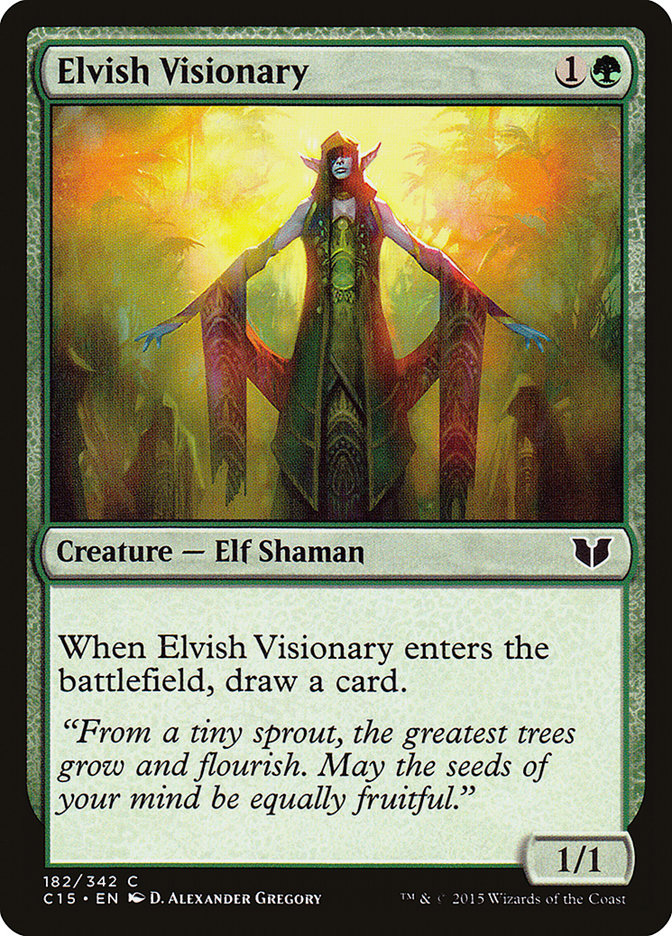 Elvish Visionary (182) [Commander 2015] | Odin's Place