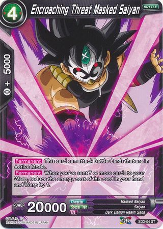 Encroaching Threat Masked Saiyan (Starter Deck - The Dark Invasion) (SD3-04) [Cross Worlds] | Odin's Place