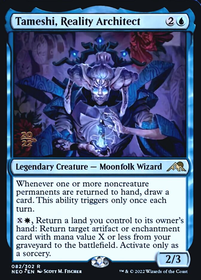 Tameshi, Reality Architect [Kamigawa: Neon Dynasty Prerelease Promos] | Odin's Place