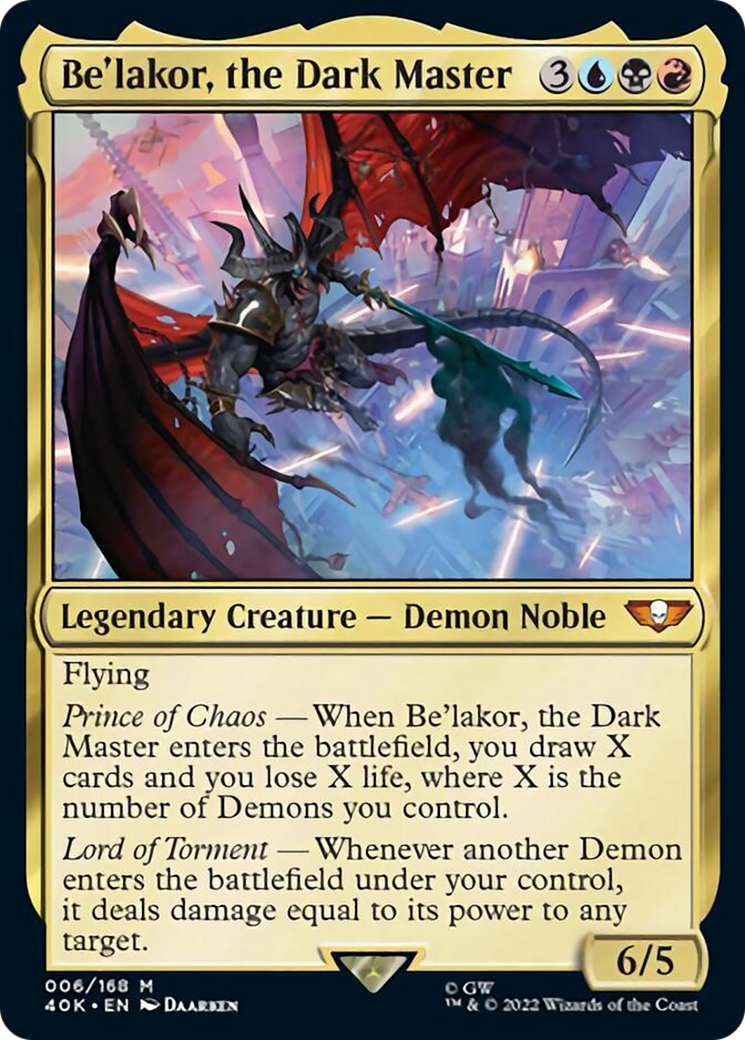 Be'lakor, the Dark Master (Surge Foil) [Warhammer 40,000] | Odin's Place