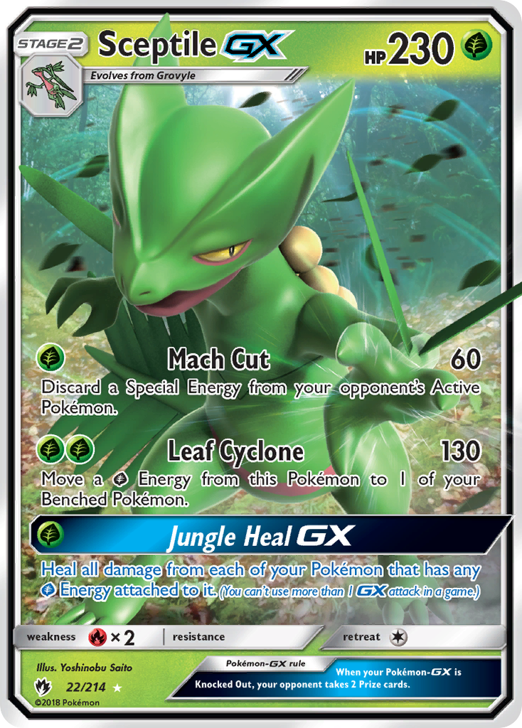 Sceptile GX (22/214) [Sun & Moon: Lost Thunder] | Odin's Place