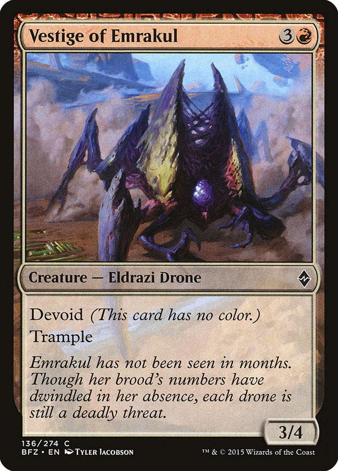 Vestige of Emrakul (136) [Battle for Zendikar] | Odin's Place