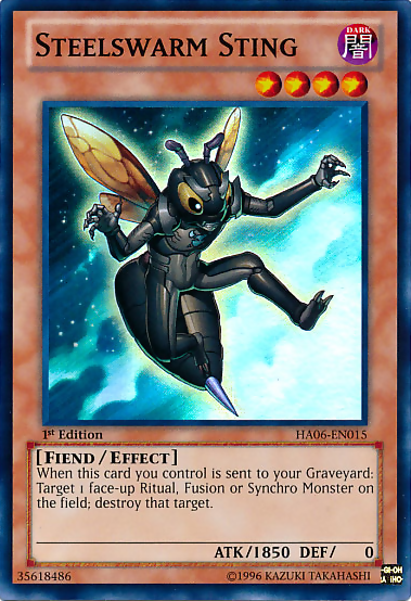 Steelswarm Sting [HA06-EN015] Super Rare | Odin's Place