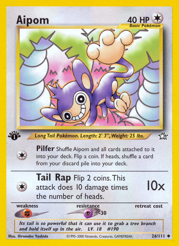 Aipom (26/111) [Neo Genesis 1st Edition] | Odin's Place