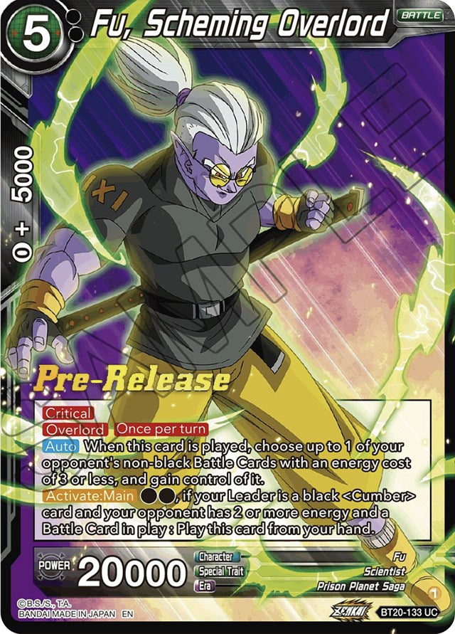 Fu, Scheming Overlord (BT20-133) [Power Absorbed Prerelease Promos] | Odin's Place