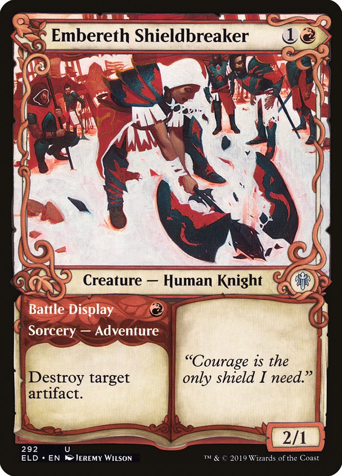 Embereth Shieldbreaker // Battle Display (Showcase) [Throne of Eldraine] | Odin's Place