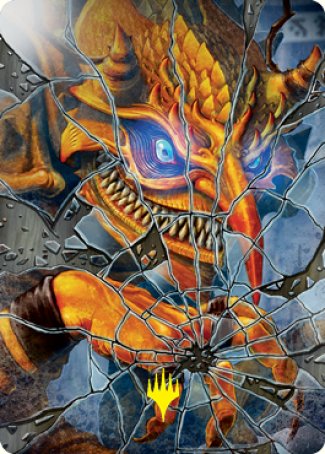 Reflection of Kiki-Jiki Art Card (Gold-Stamped Signature) [Kamigawa: Neon Dynasty Art Series] | Odin's Place