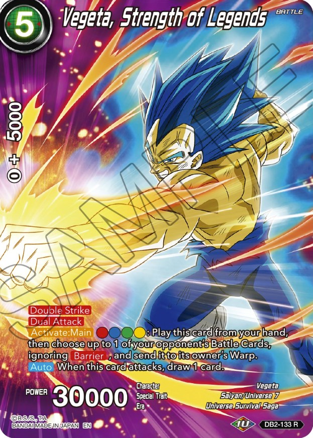 Vegeta, Strength of Legends (DB2-133) [Theme Selection: History of Vegeta] | Odin's Place