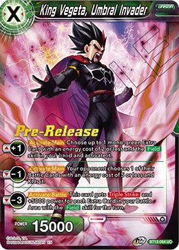 King Vegeta, Umbral Invader (BT13-064) [Supreme Rivalry Prerelease Promos] | Odin's Place