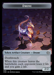 Rebel // Drone Double-Sided Token [Phyrexia: All Will Be One Tokens] | Odin's Place