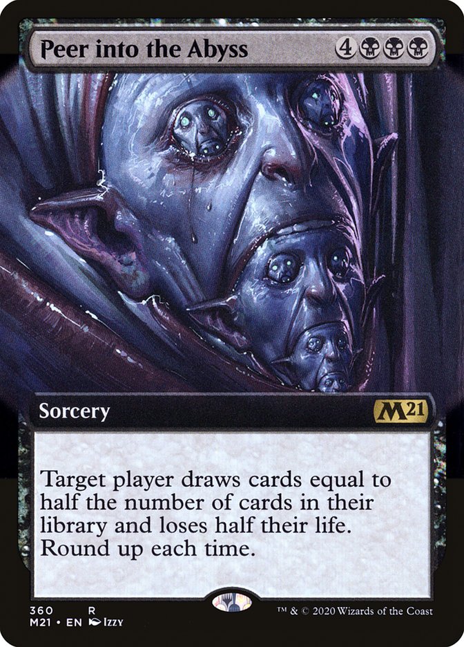 Peer into the Abyss (Extended Art) [Core Set 2021] | Odin's Place