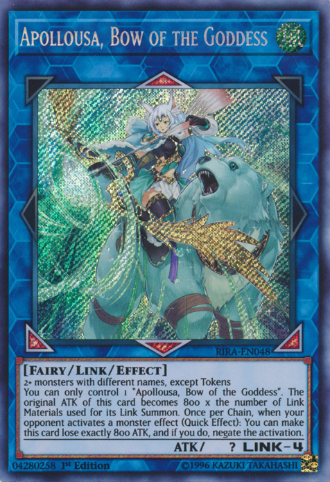 Apollousa, Bow of the Goddess [RIRA-EN048] Secret Rare | Odin's Place
