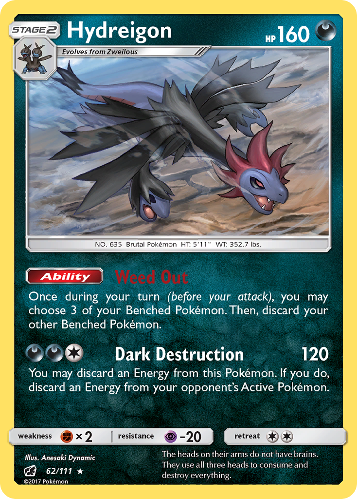 Hydreigon (62/111) [Sun & Moon: Crimson Invasion] | Odin's Place