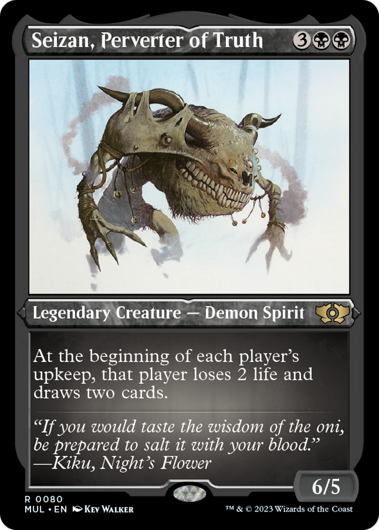 Seizan, Perverter of Truth (Foil Etched) [Multiverse Legends] | Odin's Place