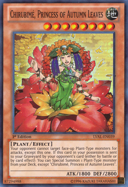 Chirubime, Princess of Autumn Leaves [LVAL-EN039] Super Rare | Odin's Place