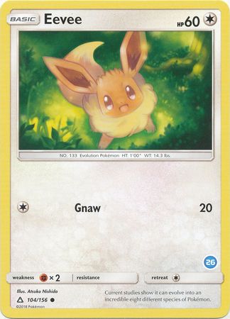 Eevee (104/156) (Deck Exclusive #26) [Sun & Moon: Trainer Kit - Alolan Ninetales] | Odin's Place