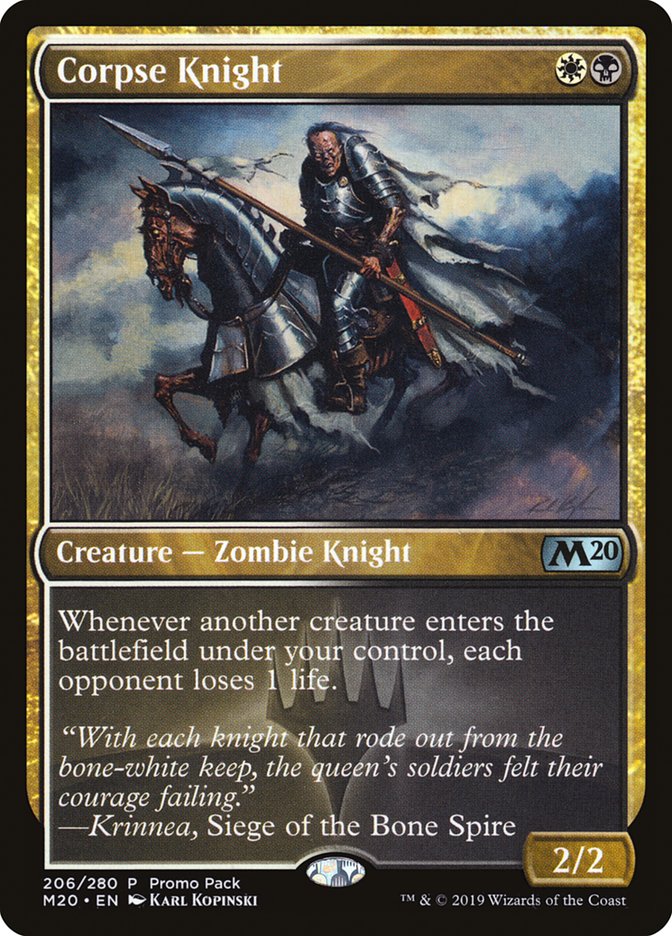 Corpse Knight (Promo Pack) [Core Set 2020 Promos] | Odin's Place