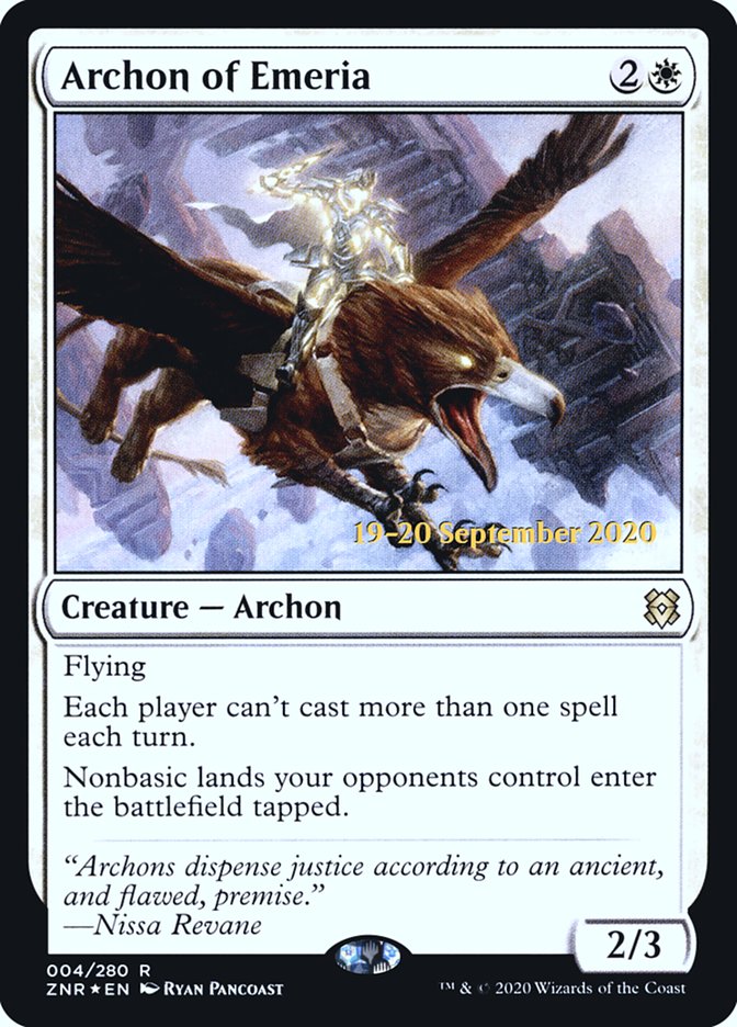 Archon of Emeria [Zendikar Rising Prerelease Promos] | Odin's Place