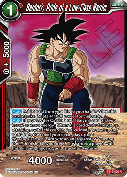Bardock, Pride of a Low-Class Warrior (Rare) (BT13-005) [Supreme Rivalry] | Odin's Place