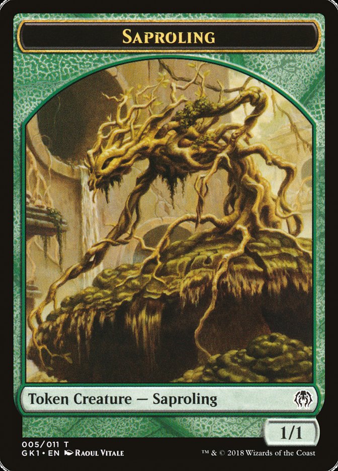 Saproling // Insect Double-Sided Token [Guilds of Ravnica Guild Kit Tokens] | Odin's Place