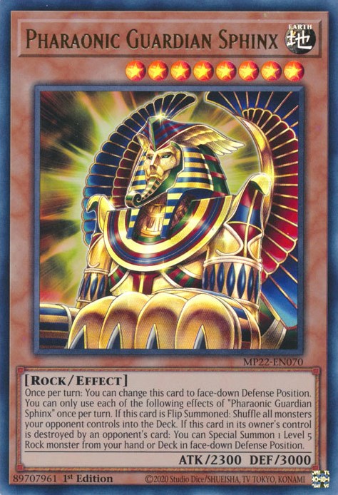 Pharaonic Guardian Sphinx [MP22-EN070] Ultra Rare | Odin's Place
