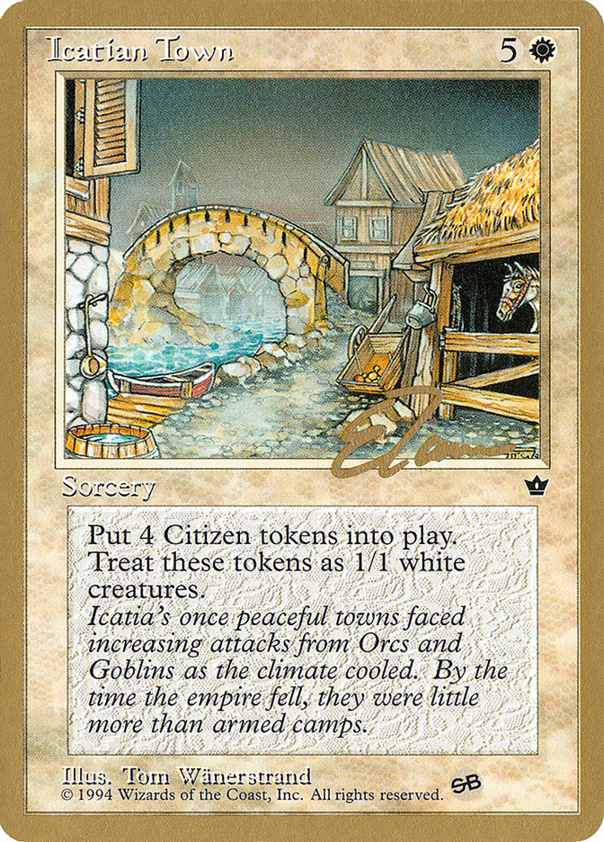 Icatian Town (Eric Tam) (SB) [Pro Tour Collector Set] | Odin's Place