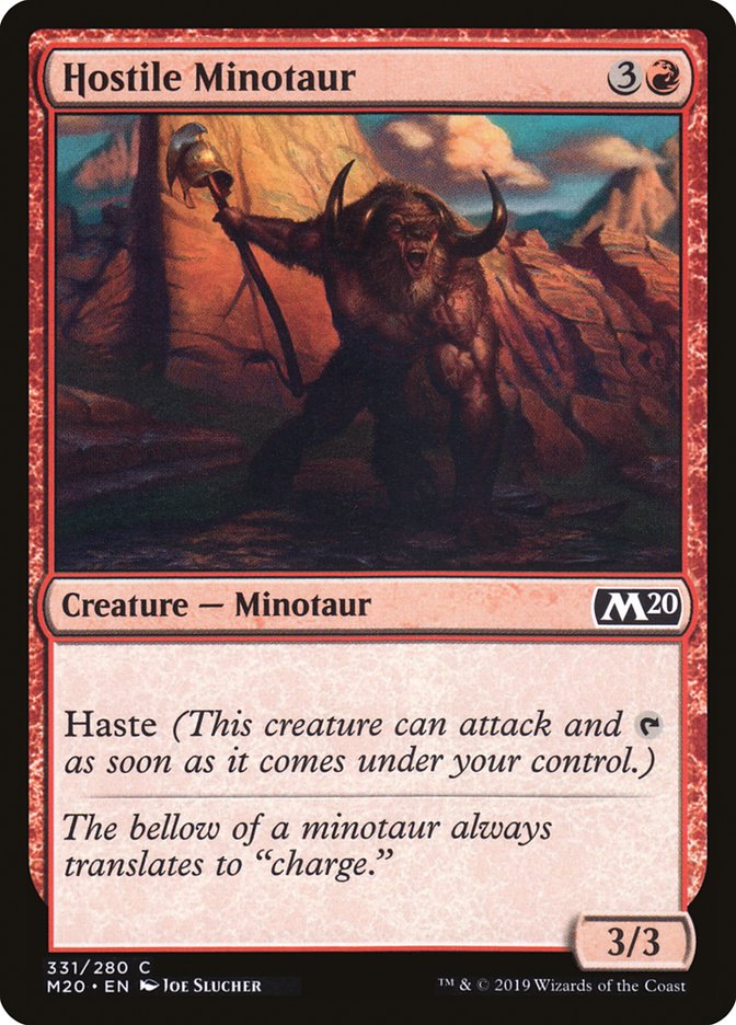 Hostile Minotaur [Core Set 2020] | Odin's Place