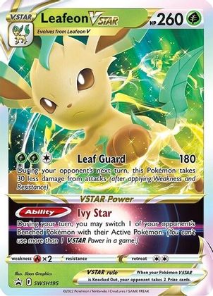 Leafeon VSTAR (SWSH195) (Jumbo Card) [Sword & Shield: Black Star Promos] | Odin's Place