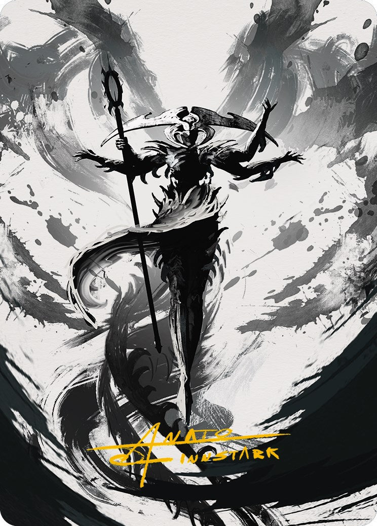 Atraxa, Grand Unifier 2 Art Card (Gold-Stamped Signature) [Phyrexia: All Will Be One Art Series] | Odin's Place