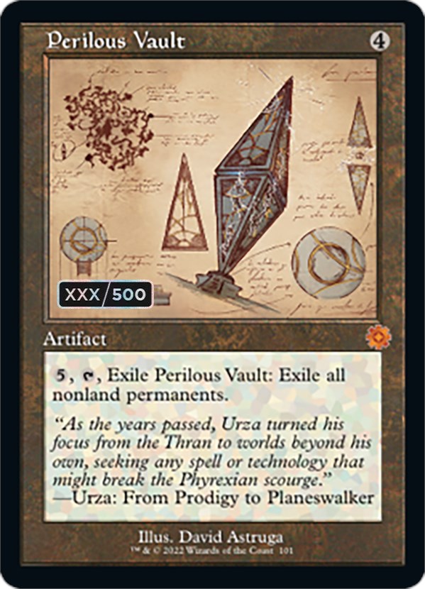 Perilous Vault (Retro Schematic) (Serialized) [The Brothers' War Retro Artifacts] | Odin's Place
