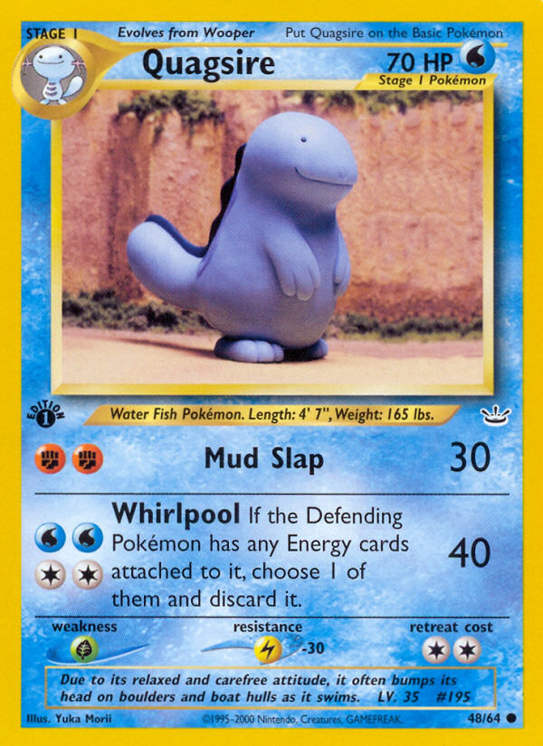 Quagsire (48/64) [Neo Revelation 1st Edition] | Odin's Place