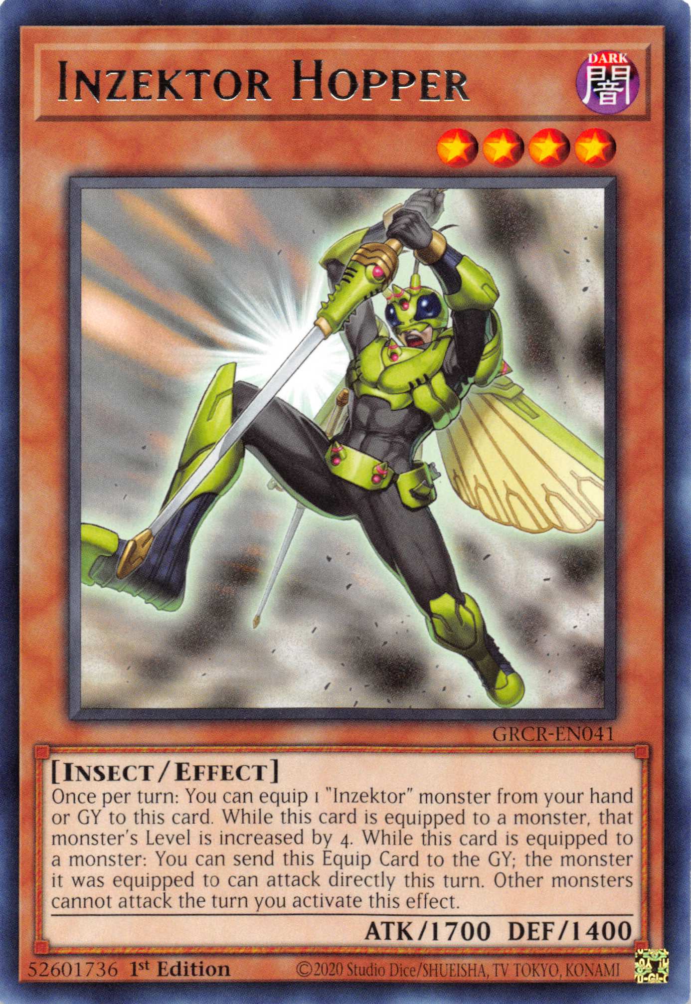 Inzektor Hopper [GRCR-EN041] Rare | Odin's Place
