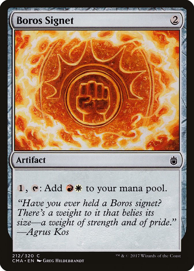 Boros Signet (212) [Commander Anthology] | Odin's Place