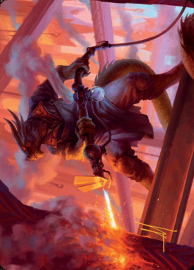 Plasma Jockey Art Card (Gold-Stamped Signature) [Streets of New Capenna Art Series] | Odin's Place
