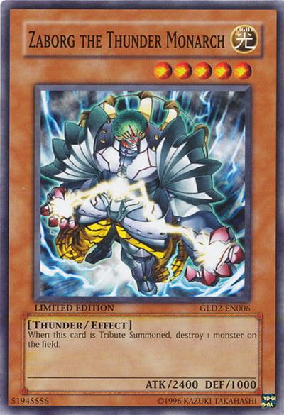 Zaborg the Thunder Monarch [GLD2-EN006] Common | Odin's Place