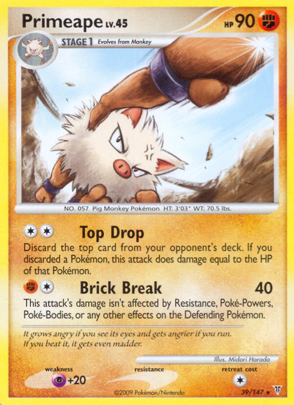 Primeape (39/147) [Platinum: Supreme Victors] | Odin's Place