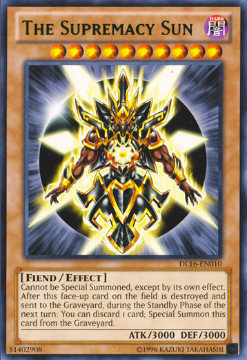 The Supremacy Sun (Green) [DL16-EN010] Rare | Odin's Place