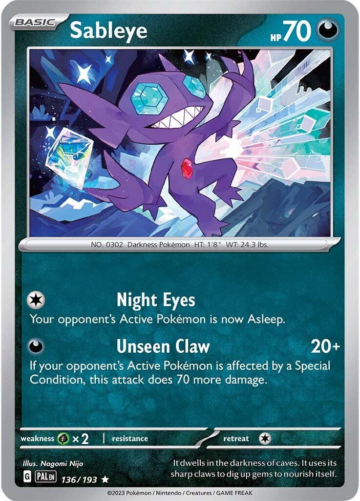 Sableye (136/193) [Scarlet & Violet: Paldea Evolved] | Odin's Place