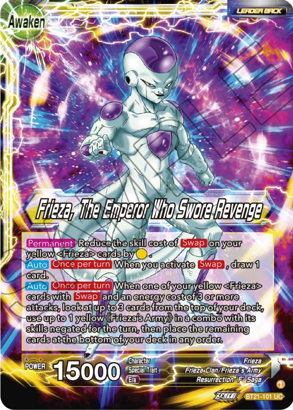 Frieza // Frieza, The Emperor Who Swore Revenge (BT21-101) [Wild Resurgence] | Odin's Place