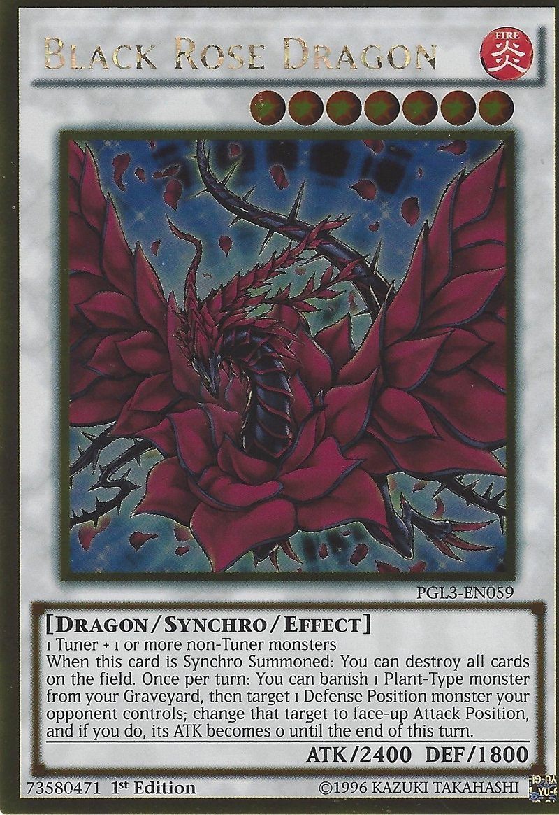 Black Rose Dragon [PGL3-EN059] Gold Rare | Odin's Place