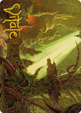 Darkmoss Bridge Art Card (Gold-Stamped Signature) [Modern Horizons 2 Art Series] | Odin's Place