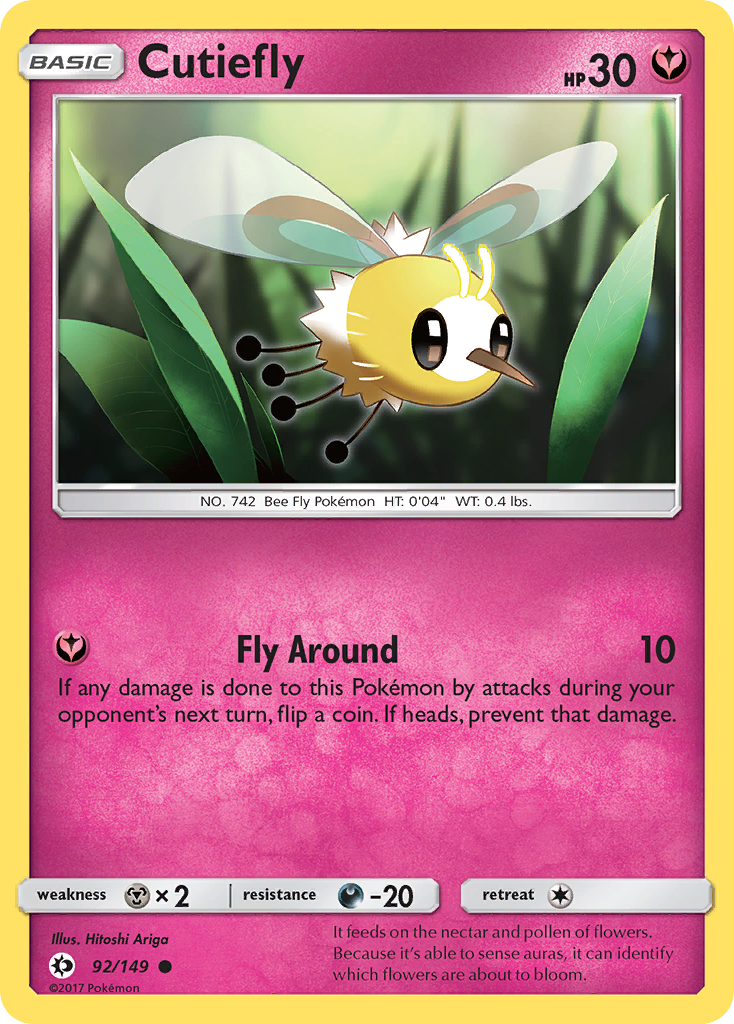 Cutiefly (92/149) [Sun & Moon: Base Set] | Odin's Place
