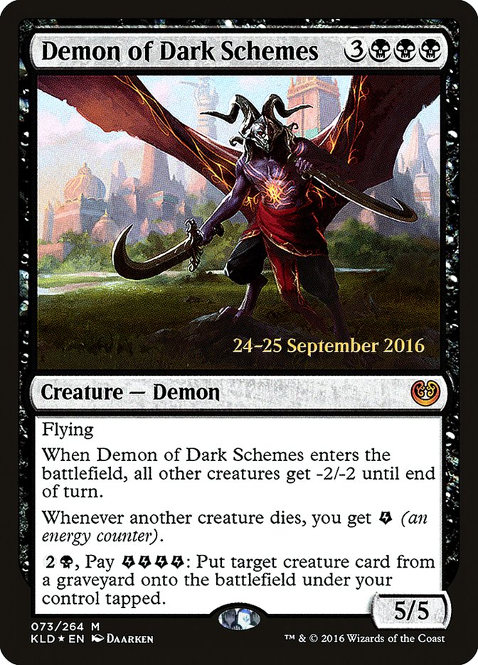 Demon of Dark Schemes (73) [Kaladesh Prerelease Promos] | Odin's Place