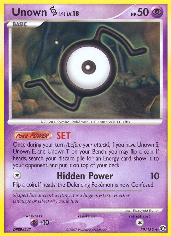 Unown S (39/132) [Diamond & Pearl: Secret Wonders] | Odin's Place
